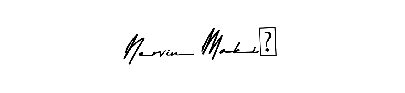 Use a signature maker to create a handwritten signature online. With this signature software, you can design (Asem Kandis PERSONAL USE) your own signature for name Nervin Makić. Nervin Makić signature style 9 images and pictures png