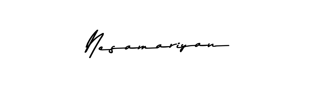 Asem Kandis PERSONAL USE is a professional signature style that is perfect for those who want to add a touch of class to their signature. It is also a great choice for those who want to make their signature more unique. Get Nesamariyan name to fancy signature for free. Nesamariyan signature style 9 images and pictures png