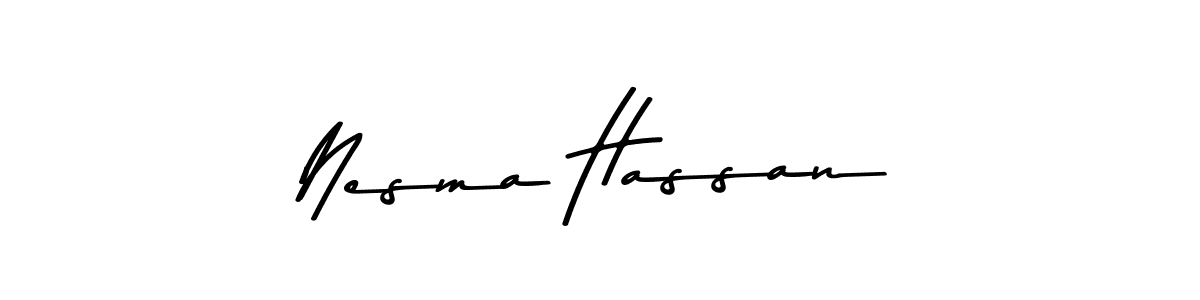 Here are the top 10 professional signature styles for the name Nesma Hassan. These are the best autograph styles you can use for your name. Nesma Hassan signature style 9 images and pictures png