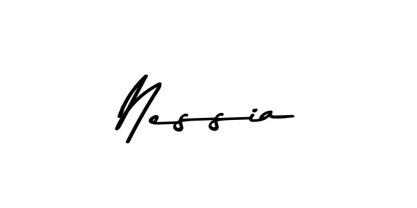 Use a signature maker to create a handwritten signature online. With this signature software, you can design (Asem Kandis PERSONAL USE) your own signature for name Nessia. Nessia signature style 9 images and pictures png