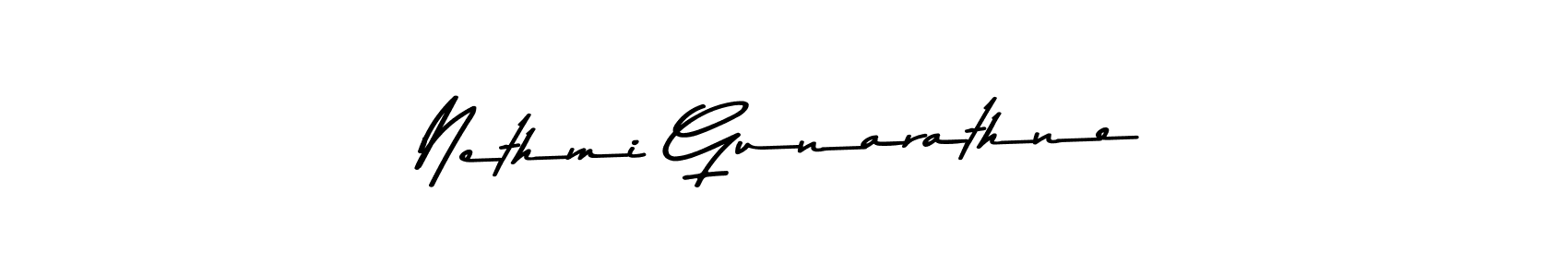 The best way (Asem Kandis PERSONAL USE) to make a short signature is to pick only two or three words in your name. The name Nethmi Gunarathne include a total of six letters. For converting this name. Nethmi Gunarathne signature style 9 images and pictures png