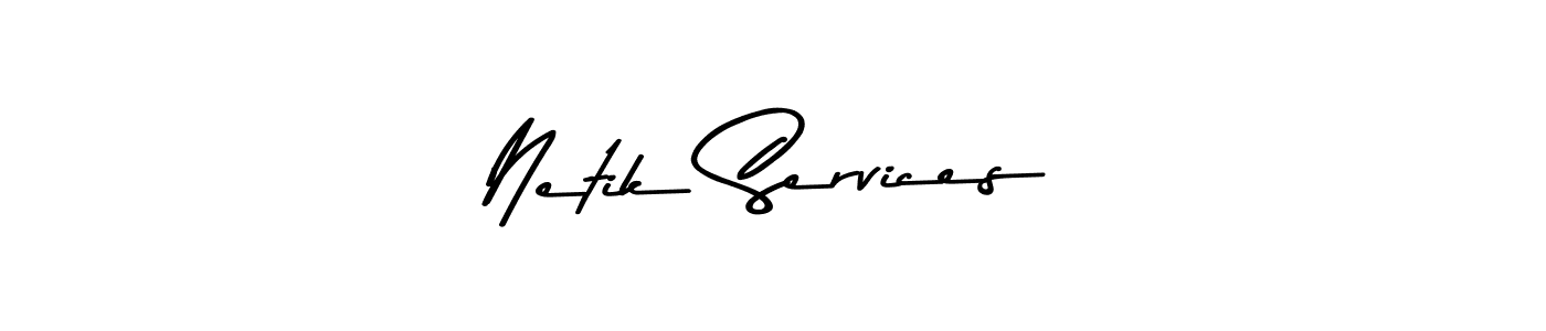 Netik Services stylish signature style. Best Handwritten Sign (Asem Kandis PERSONAL USE) for my name. Handwritten Signature Collection Ideas for my name Netik Services. Netik Services signature style 9 images and pictures png