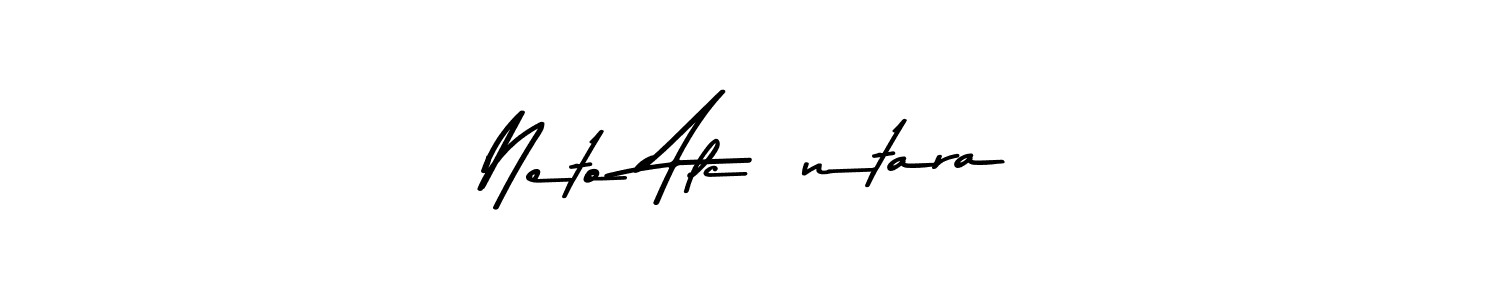 How to make Neto Alcântara name signature. Use Asem Kandis PERSONAL USE style for creating short signs online. This is the latest handwritten sign. Neto Alcântara signature style 9 images and pictures png