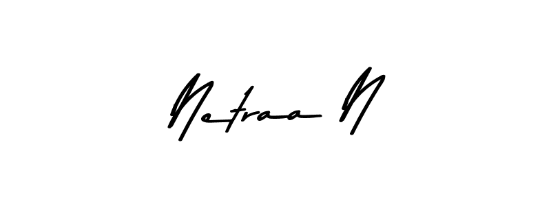 if you are searching for the best signature style for your name Netraa N. so please give up your signature search. here we have designed multiple signature styles  using Asem Kandis PERSONAL USE. Netraa N signature style 9 images and pictures png