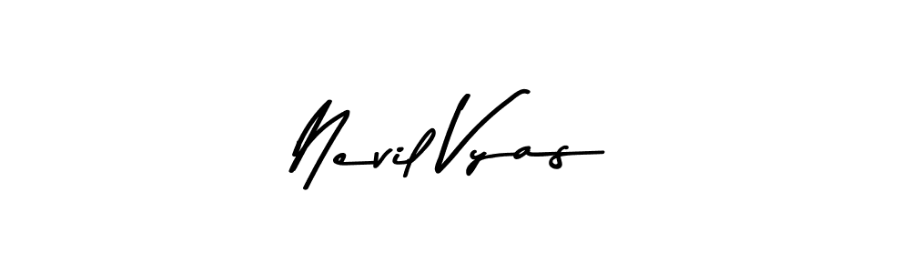 The best way (Asem Kandis PERSONAL USE) to make a short signature is to pick only two or three words in your name. The name Nevil Vyas include a total of six letters. For converting this name. Nevil Vyas signature style 9 images and pictures png