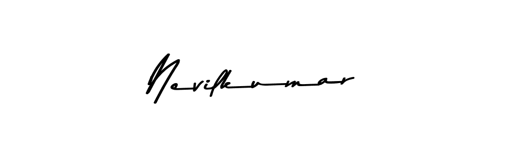 Create a beautiful signature design for name Nevilkumar. With this signature (Asem Kandis PERSONAL USE) fonts, you can make a handwritten signature for free. Nevilkumar signature style 9 images and pictures png