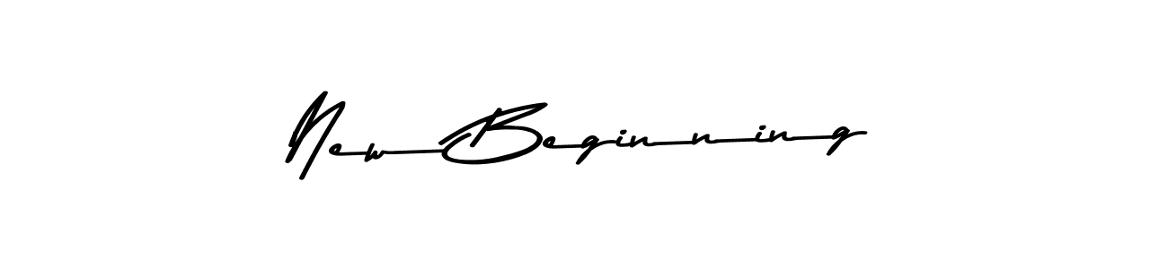 New Beginning stylish signature style. Best Handwritten Sign (Asem Kandis PERSONAL USE) for my name. Handwritten Signature Collection Ideas for my name New Beginning. New Beginning signature style 9 images and pictures png