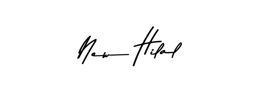 Design your own signature with our free online signature maker. With this signature software, you can create a handwritten (Asem Kandis PERSONAL USE) signature for name New Hilal. New Hilal signature style 9 images and pictures png