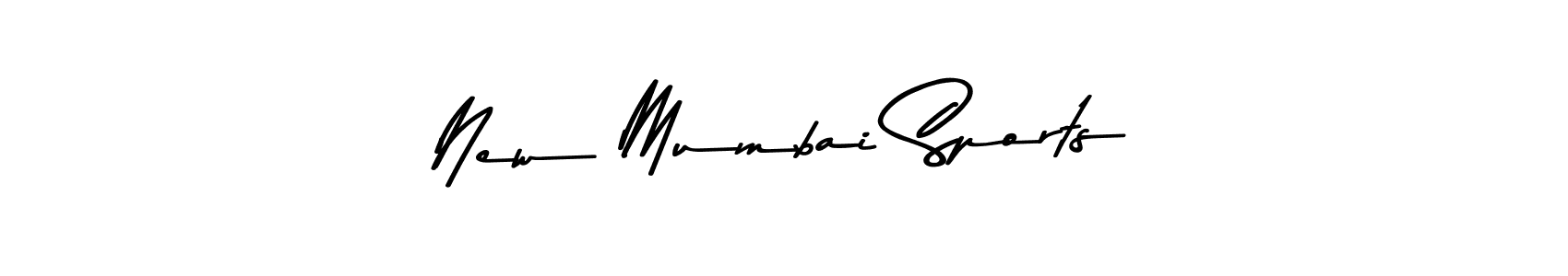 if you are searching for the best signature style for your name New Mumbai Sports. so please give up your signature search. here we have designed multiple signature styles  using Asem Kandis PERSONAL USE. New Mumbai Sports signature style 9 images and pictures png