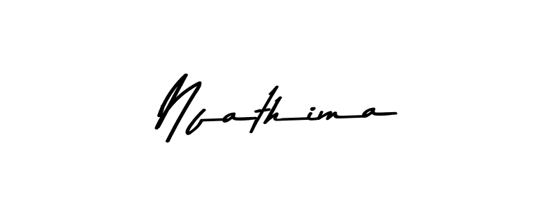 Create a beautiful signature design for name Nfathima. With this signature (Asem Kandis PERSONAL USE) fonts, you can make a handwritten signature for free. Nfathima signature style 9 images and pictures png