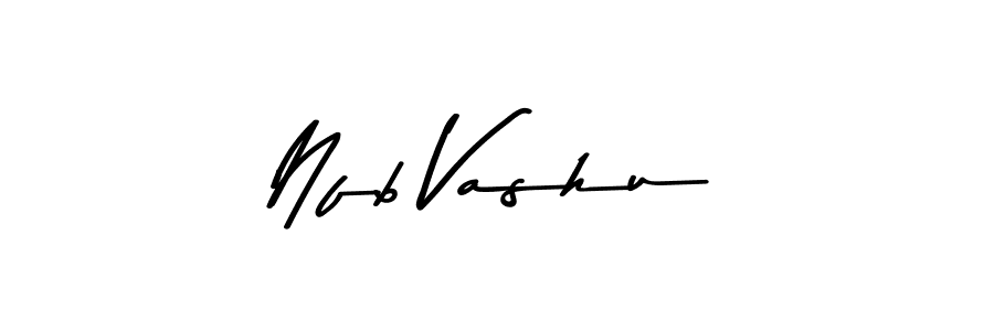 Asem Kandis PERSONAL USE is a professional signature style that is perfect for those who want to add a touch of class to their signature. It is also a great choice for those who want to make their signature more unique. Get Nfb Vashu name to fancy signature for free. Nfb Vashu signature style 9 images and pictures png