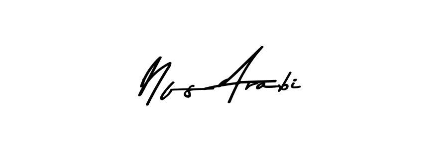 How to make Nfs Arabi name signature. Use Asem Kandis PERSONAL USE style for creating short signs online. This is the latest handwritten sign. Nfs Arabi signature style 9 images and pictures png