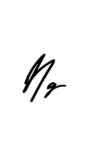 Create a beautiful signature design for name Ng. With this signature (Asem Kandis PERSONAL USE) fonts, you can make a handwritten signature for free. Ng signature style 9 images and pictures png