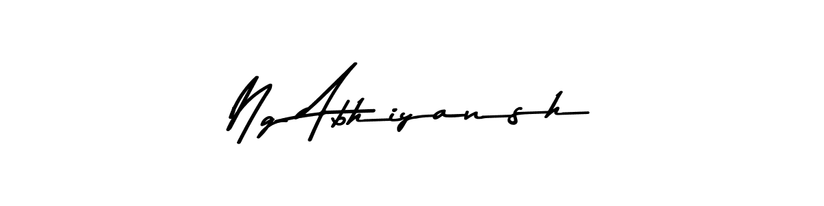 if you are searching for the best signature style for your name Ng Abhiyansh. so please give up your signature search. here we have designed multiple signature styles  using Asem Kandis PERSONAL USE. Ng Abhiyansh signature style 9 images and pictures png