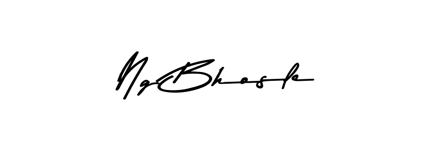 Use a signature maker to create a handwritten signature online. With this signature software, you can design (Asem Kandis PERSONAL USE) your own signature for name Ng Bhosle. Ng Bhosle signature style 9 images and pictures png