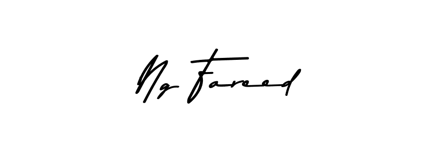Create a beautiful signature design for name Ng Fareed. With this signature (Asem Kandis PERSONAL USE) fonts, you can make a handwritten signature for free. Ng Fareed signature style 9 images and pictures png