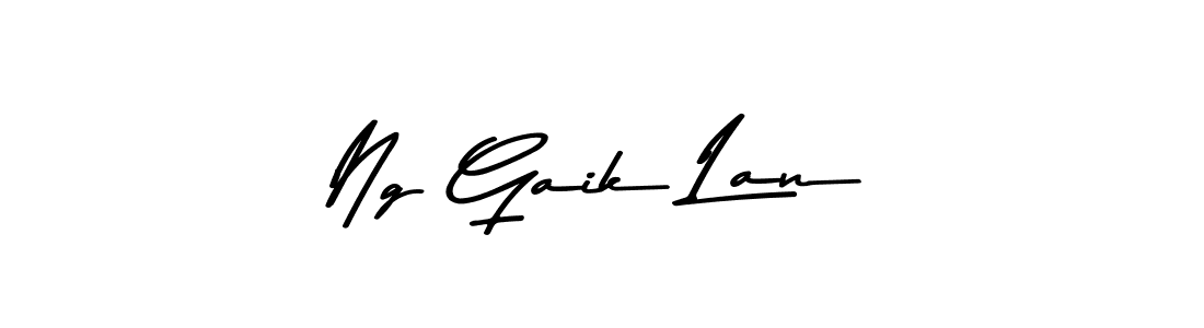 Ng Gaik Lan stylish signature style. Best Handwritten Sign (Asem Kandis PERSONAL USE) for my name. Handwritten Signature Collection Ideas for my name Ng Gaik Lan. Ng Gaik Lan signature style 9 images and pictures png