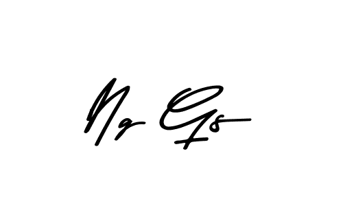 Ng Gs stylish signature style. Best Handwritten Sign (Asem Kandis PERSONAL USE) for my name. Handwritten Signature Collection Ideas for my name Ng Gs. Ng Gs signature style 9 images and pictures png