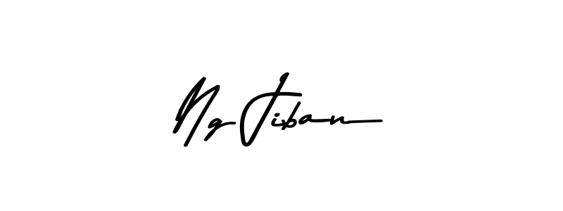 Similarly Asem Kandis PERSONAL USE is the best handwritten signature design. Signature creator online .You can use it as an online autograph creator for name Ng Jiban. Ng Jiban signature style 9 images and pictures png