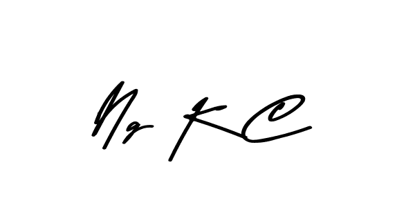 You should practise on your own different ways (Asem Kandis PERSONAL USE) to write your name (Ng K C) in signature. don't let someone else do it for you. Ng K C signature style 9 images and pictures png