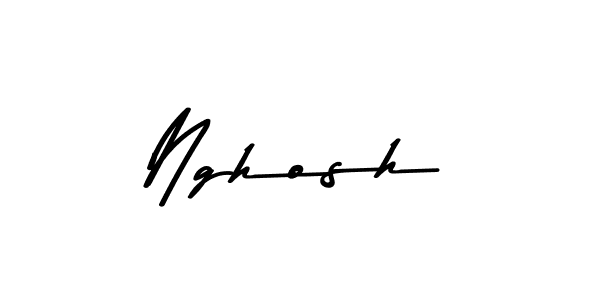 Nghosh stylish signature style. Best Handwritten Sign (Asem Kandis PERSONAL USE) for my name. Handwritten Signature Collection Ideas for my name Nghosh. Nghosh signature style 9 images and pictures png