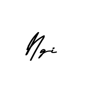 How to make Ngi name signature. Use Asem Kandis PERSONAL USE style for creating short signs online. This is the latest handwritten sign. Ngi signature style 9 images and pictures png
