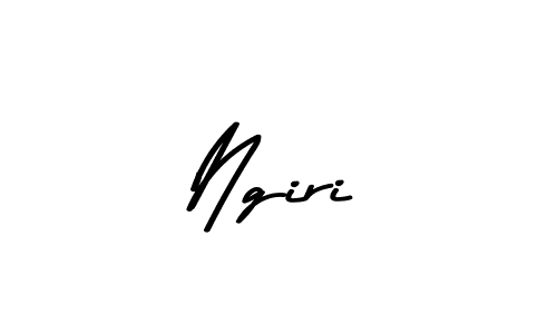 Make a beautiful signature design for name Ngiri. With this signature (Asem Kandis PERSONAL USE) style, you can create a handwritten signature for free. Ngiri signature style 9 images and pictures png