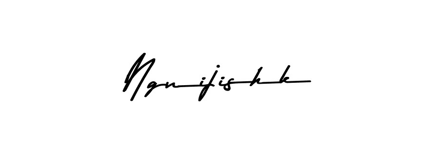 How to make Ngnijishk signature? Asem Kandis PERSONAL USE is a professional autograph style. Create handwritten signature for Ngnijishk name. Ngnijishk signature style 9 images and pictures png