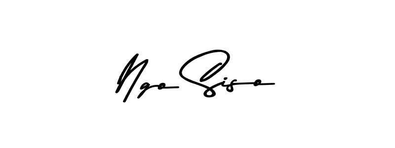 Create a beautiful signature design for name Ngo Siso. With this signature (Asem Kandis PERSONAL USE) fonts, you can make a handwritten signature for free. Ngo Siso signature style 9 images and pictures png