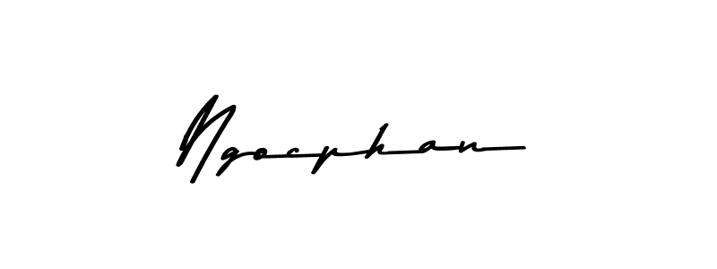 Ngocphan stylish signature style. Best Handwritten Sign (Asem Kandis PERSONAL USE) for my name. Handwritten Signature Collection Ideas for my name Ngocphan. Ngocphan signature style 9 images and pictures png