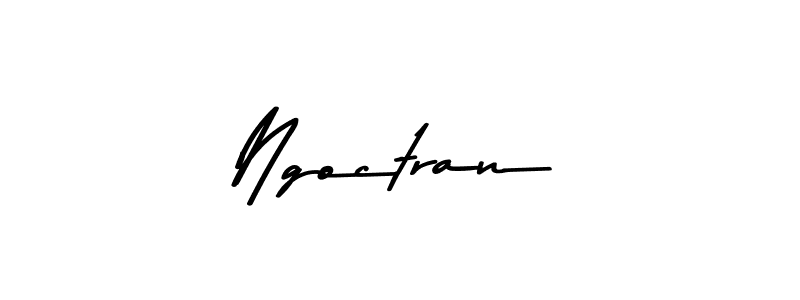 Create a beautiful signature design for name Ngoctran. With this signature (Asem Kandis PERSONAL USE) fonts, you can make a handwritten signature for free. Ngoctran signature style 9 images and pictures png