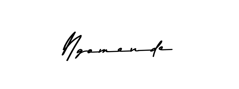 Use a signature maker to create a handwritten signature online. With this signature software, you can design (Asem Kandis PERSONAL USE) your own signature for name Ngomende. Ngomende signature style 9 images and pictures png