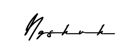 Make your name Ngshuh memorable on every contract using Asem Kandis PERSONAL USE autograph style. Instant transparent background export available. Ngshuh signature style 9 images and pictures png