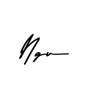 Make a beautiful signature design for name Ngu. With this signature (Asem Kandis PERSONAL USE) style, you can create a handwritten signature for free. Ngu signature style 9 images and pictures png