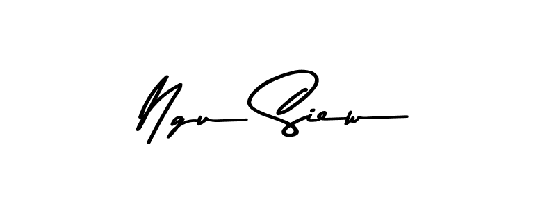 The best way (Asem Kandis PERSONAL USE) to make a short signature is to pick only two or three words in your name. The name Ngu Siew include a total of six letters. For converting this name. Ngu Siew signature style 9 images and pictures png