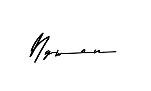 Design your own signature with our free online signature maker. With this signature software, you can create a handwritten (Asem Kandis PERSONAL USE) signature for name Ngwen. Ngwen signature style 9 images and pictures png