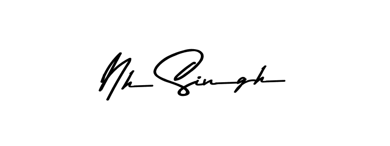 Also You can easily find your signature by using the search form. We will create Nh Singh name handwritten signature images for you free of cost using Asem Kandis PERSONAL USE sign style. Nh Singh signature style 9 images and pictures png