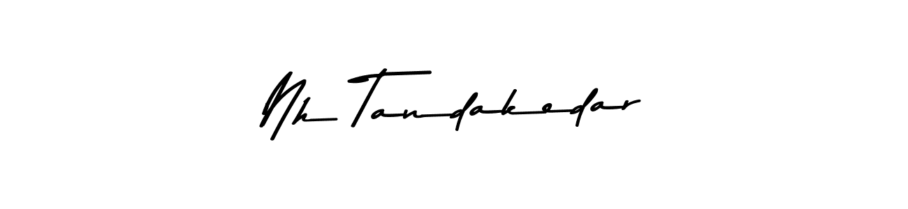 if you are searching for the best signature style for your name Nh Tandakedar. so please give up your signature search. here we have designed multiple signature styles  using Asem Kandis PERSONAL USE. Nh Tandakedar signature style 9 images and pictures png