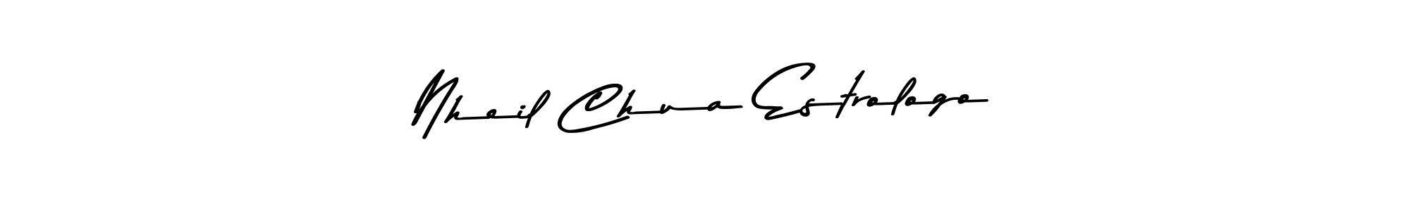 Nheil Chua Estrologo stylish signature style. Best Handwritten Sign (Asem Kandis PERSONAL USE) for my name. Handwritten Signature Collection Ideas for my name Nheil Chua Estrologo. Nheil Chua Estrologo signature style 9 images and pictures png