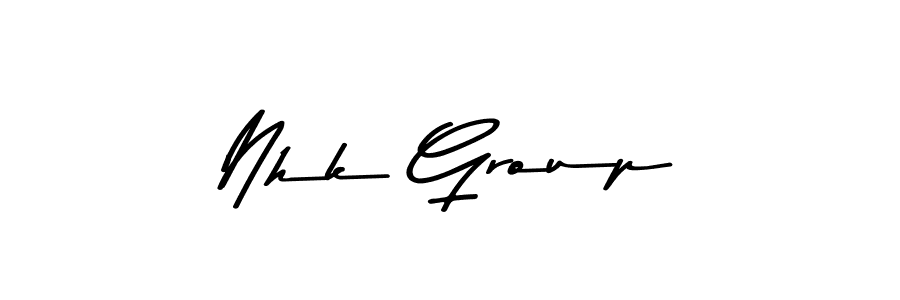 How to make Nhk Group name signature. Use Asem Kandis PERSONAL USE style for creating short signs online. This is the latest handwritten sign. Nhk Group signature style 9 images and pictures png