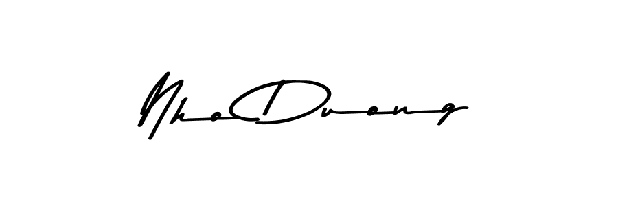 Nho Duong stylish signature style. Best Handwritten Sign (Asem Kandis PERSONAL USE) for my name. Handwritten Signature Collection Ideas for my name Nho Duong. Nho Duong signature style 9 images and pictures png