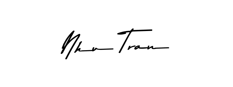 Make a beautiful signature design for name Nhu Tran. Use this online signature maker to create a handwritten signature for free. Nhu Tran signature style 9 images and pictures png