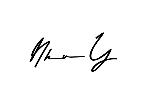 Make a beautiful signature design for name Nhu Y. With this signature (Asem Kandis PERSONAL USE) style, you can create a handwritten signature for free. Nhu Y signature style 9 images and pictures png