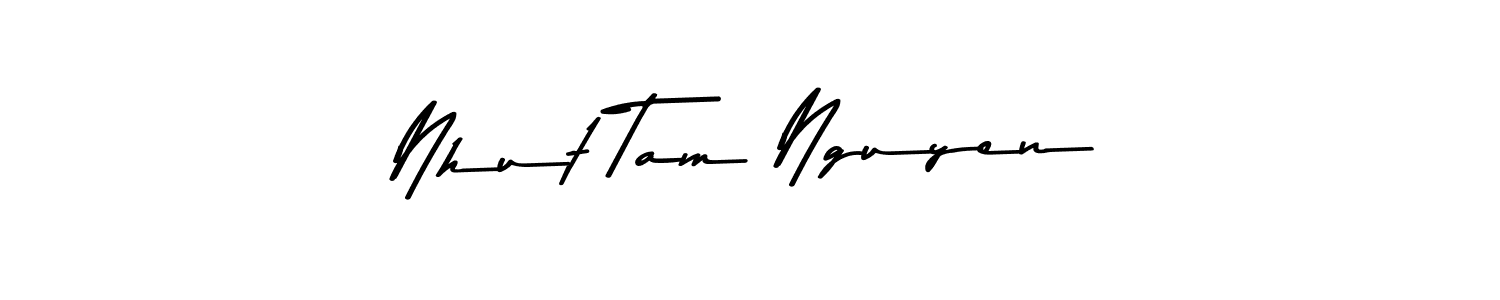 The best way (Asem Kandis PERSONAL USE) to make a short signature is to pick only two or three words in your name. The name Nhut Tam Nguyen include a total of six letters. For converting this name. Nhut Tam Nguyen signature style 9 images and pictures png