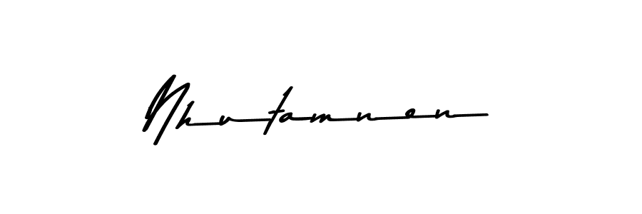 You should practise on your own different ways (Asem Kandis PERSONAL USE) to write your name (Nhutamnen) in signature. don't let someone else do it for you. Nhutamnen signature style 9 images and pictures png