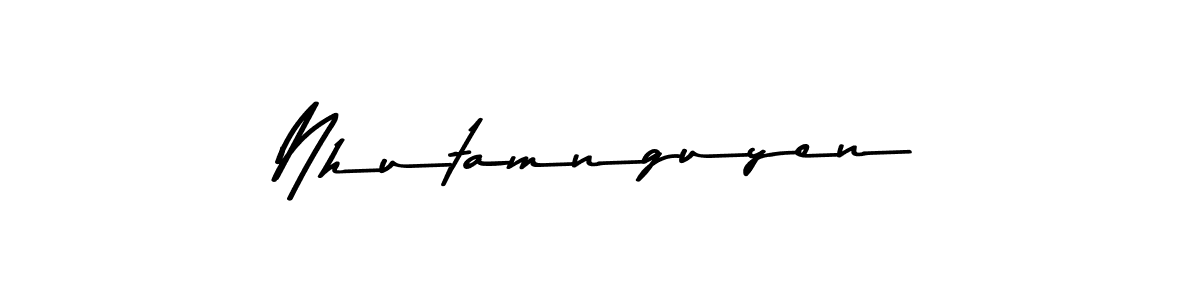 Use a signature maker to create a handwritten signature online. With this signature software, you can design (Asem Kandis PERSONAL USE) your own signature for name Nhutamnguyen. Nhutamnguyen signature style 9 images and pictures png