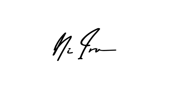 The best way (Asem Kandis PERSONAL USE) to make a short signature is to pick only two or three words in your name. The name Ni Iru include a total of six letters. For converting this name. Ni Iru signature style 9 images and pictures png