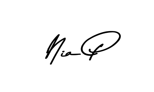 Similarly Asem Kandis PERSONAL USE is the best handwritten signature design. Signature creator online .You can use it as an online autograph creator for name Nia P. Nia P signature style 9 images and pictures png