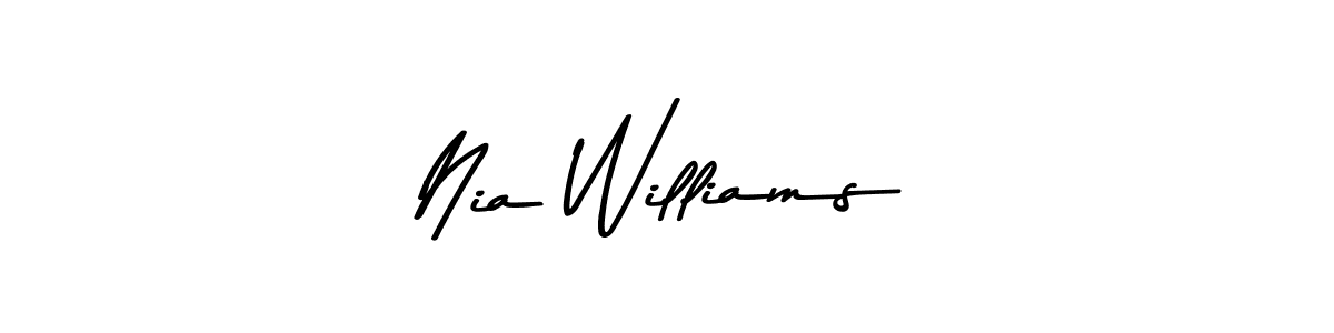 Similarly Asem Kandis PERSONAL USE is the best handwritten signature design. Signature creator online .You can use it as an online autograph creator for name Nia Williams. Nia Williams signature style 9 images and pictures png