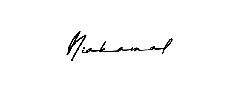 Asem Kandis PERSONAL USE is a professional signature style that is perfect for those who want to add a touch of class to their signature. It is also a great choice for those who want to make their signature more unique. Get Niakamal name to fancy signature for free. Niakamal signature style 9 images and pictures png